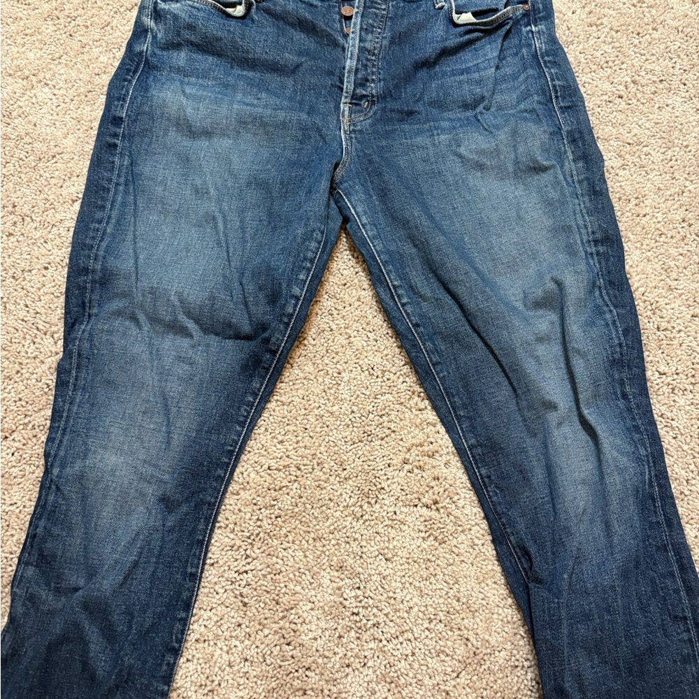 MOTHER Dark Blue Boyfriend Jeans